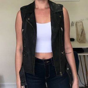 Topshop Leather Vest